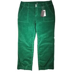 NWT Flamingo Corduroy Flared Leg High-Rise Two Button Stretch Pants 3XL 38X32